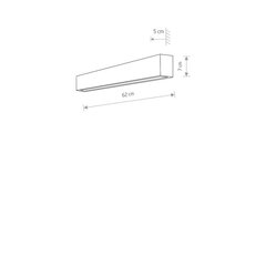 Настенный светильник Nowodvorski STRAIGHT WALL LED S 7562 цена и информация | Настенный светильник Конусы | kaup24.ee