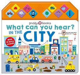 What Can You Hear? In The City hind ja info | Väikelaste raamatud | kaup24.ee