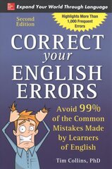 Correct Your English Errors, Second Edition 2nd edition цена и информация | Пособия по изучению иностранных языков | kaup24.ee