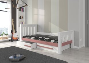 Lastevoodi Carmel 197x95x97cm + Madrats цена и информация | Детские кровати | kaup24.ee