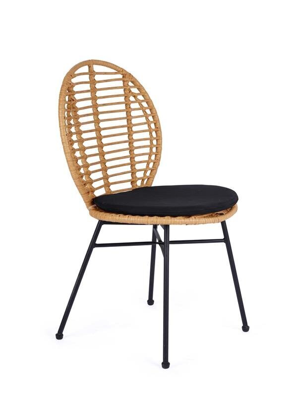 2 tooli komplekt Halmar K472, pruun/must hind ja info | Söögitoolid, baaritoolid | kaup24.ee