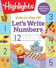 Write-on Wipe-Off: Let's Write Numbers цена и информация | Книги для малышей | kaup24.ee