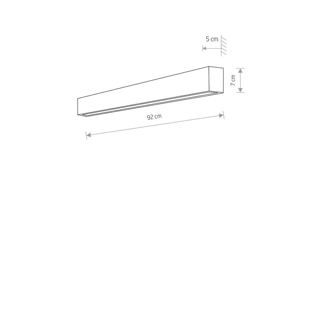 Seinavalgusti Nowodvorski STRAIGHT WALL LED M 7567 цена и информация | Seinavalgustid | kaup24.ee