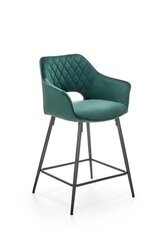 Набор из 2 барных стульев Halmar H107, зеленый цена и информация | Стулья для кухни и столовой | kaup24.ee