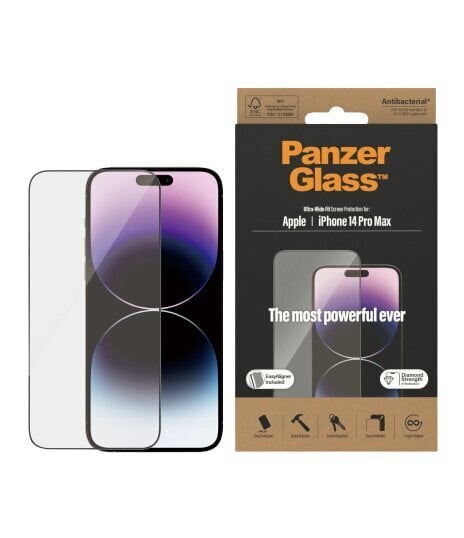 PanzerGlass iPhone 14 Pro Max цена и информация | Ekraani kaitsekiled | kaup24.ee