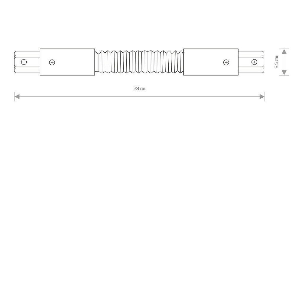 Painduv ühendus Nowodvorski PROFILE FLEX CONNECTOR 8382 цена и информация | Süvistatavad ja LED valgustid | kaup24.ee