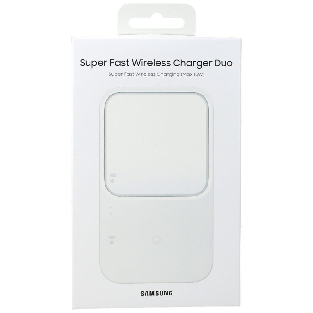 Samsung wireless charger Duo 15W EP-P5400 (bez ład. sieciowej) white цена и информация | Mobiiltelefonide laadijad | kaup24.ee