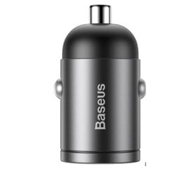 Baseus VCHX-B0G Tiny Star Quick Charge Car Charger USB-C 30W Gray (Damaged Package) hind ja info | Mobiiltelefonide laadijad | kaup24.ee