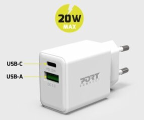 Port USB Type-C 20W White цена и информация | Зарядные устройства для телефонов | kaup24.ee