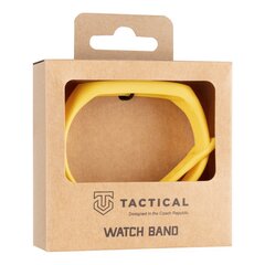 Tactical 827 Silicone Band for Xiaomi Mi Band 7 Yellow цена и информация | Аксессуары для смарт-часов и браслетов | kaup24.ee