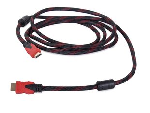 Кабель Fusion HDMI v2.0/4K/3м красный цена и информация | Кабели и провода | kaup24.ee