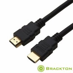 Kabelis Brackton HDMI- HDMI 1.0m Full-HD hind ja info | Kaablid ja juhtmed | kaup24.ee