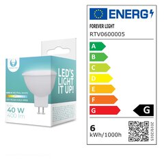 Forever Light LED pirn GU5.3 MR16 6W 12V 4500K 240lm цена и информация | Лампочки | kaup24.ee