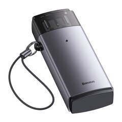 Baseus Lite Series SD/TF memory card reader, USB (gray) hind ja info | USB jagajad, adapterid | kaup24.ee