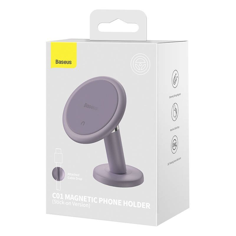 Baseus C01 Magnetic Car Holder for Dashboard (Purple) hind ja info | Mobiiltelefonide hoidjad | kaup24.ee