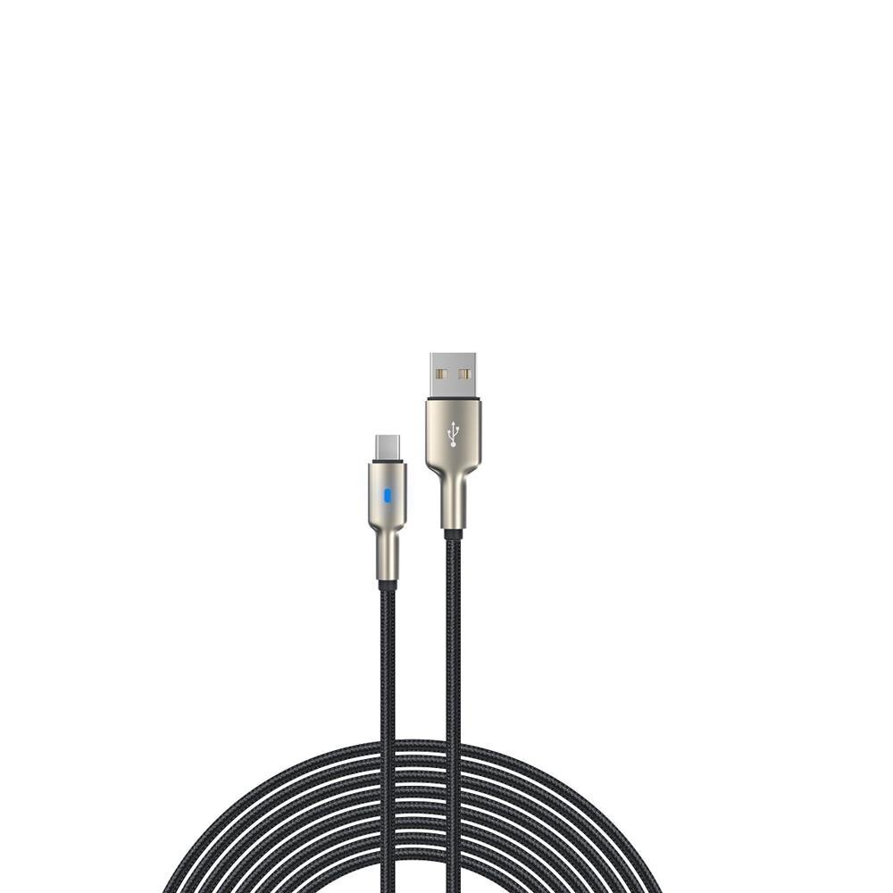 Devia cable Mars USB - USB-C 1,5 m 2,1A black цена и информация | Mobiiltelefonide kaablid | kaup24.ee