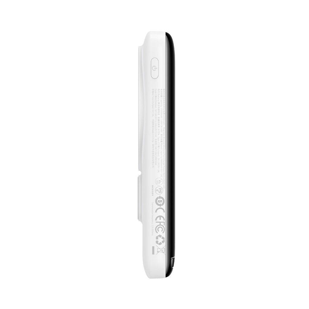 Baseus Magnetic Bracket Wireless Fast Charge Power Bank 10000mAh 20W  White  (With Baseus Xiaobai series fast charging Cable Type-C to Type-C 60W(20V/3A) 50cm  White) Overseas Edition цена и информация | Akupangad | kaup24.ee