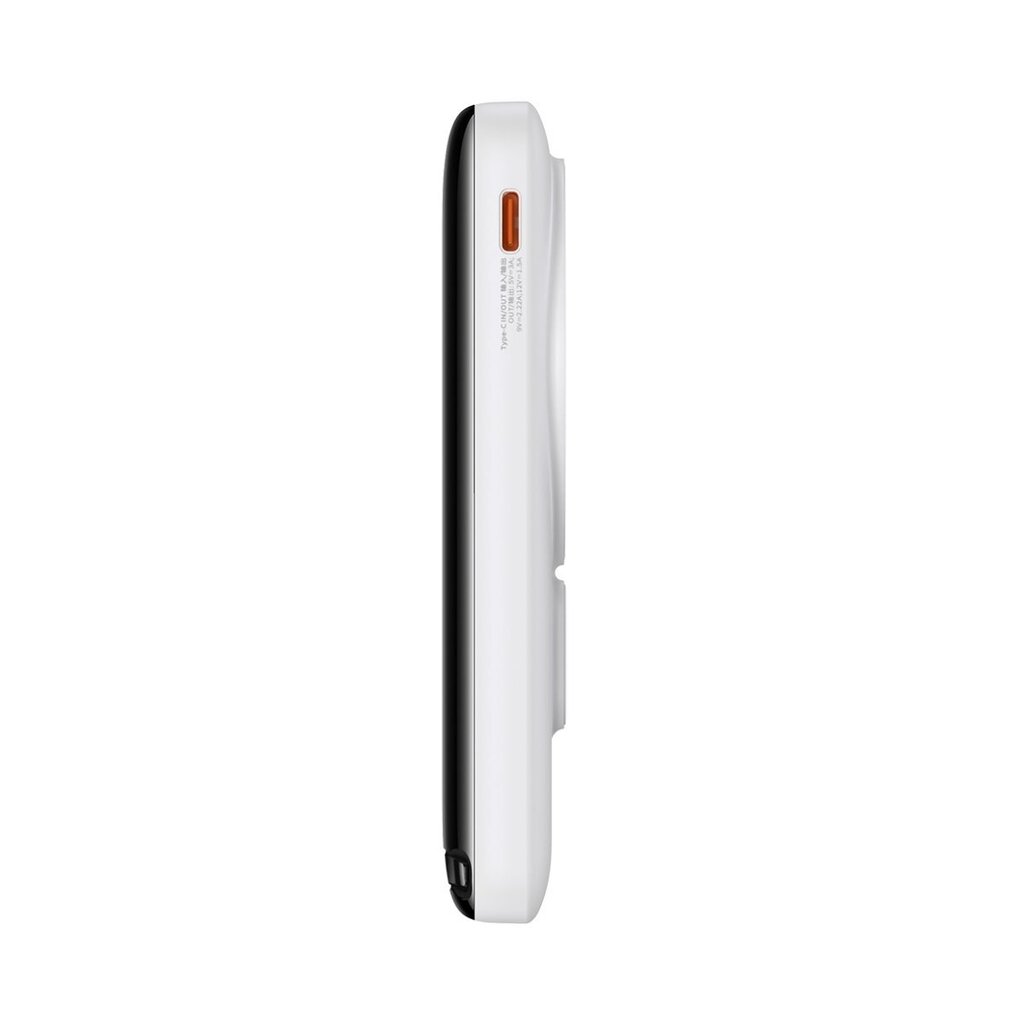 Baseus Magnetic Bracket Wireless Fast Charge Power Bank 10000mAh 20W  White  (With Baseus Xiaobai series fast charging Cable Type-C to Type-C 60W(20V/3A) 50cm  White) Overseas Edition цена и информация | Akupangad | kaup24.ee