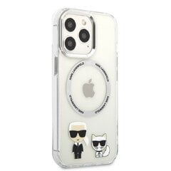 Karl Lagerfeld MagSafe Compatible Case Karl and Choupette for iPhone 13 Pro Max Transparent цена и информация | Чехлы для телефонов | kaup24.ee