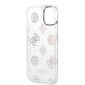 Guess PC/TPU Peony Glitter Case for iPhone 14 White цена и информация | Telefoni kaaned, ümbrised | kaup24.ee