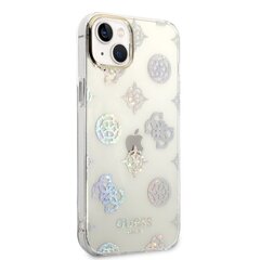 Guess PC/TPU Peony Glitter Case for iPhone 14 Plus White цена и информация | Чехлы для телефонов | kaup24.ee