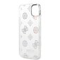 Guess PC/TPU Peony Glitter Case for iPhone 14 Plus White цена и информация | Telefoni kaaned, ümbrised | kaup24.ee