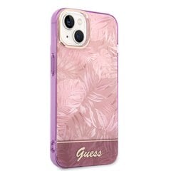 Guess PC/TPU Jungle Case for iPhone 14 Pink hind ja info | Telefoni kaaned, ümbrised | kaup24.ee