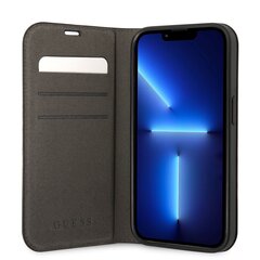 Guess PC/TPU 4G Metal Camera Outline Book Case for iPhone 14 Plus Black hind ja info | Telefoni kaaned, ümbrised | kaup24.ee