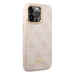 Guess PC/TPU 4G Metal Camera Outline Case for iPhone 14 Pro Pink цена и информация | Чехлы для телефонов | kaup24.ee