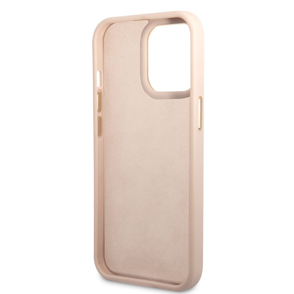 Guess PC/TPU 4G Metal Camera Outline Case for iPhone 14 Pro Max Pink цена и информация | Telefoni kaaned, ümbrised | kaup24.ee