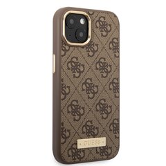 Guess PU 4G MagSafe Compatible Case for iPhone 14 Plus Brown цена и информация | Чехлы для телефонов | kaup24.ee