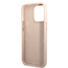 Guess PU 4G MagSafe Compatible Case for iPhone 14 Pro Pink hind ja info | Telefoni kaaned, ümbrised | kaup24.ee