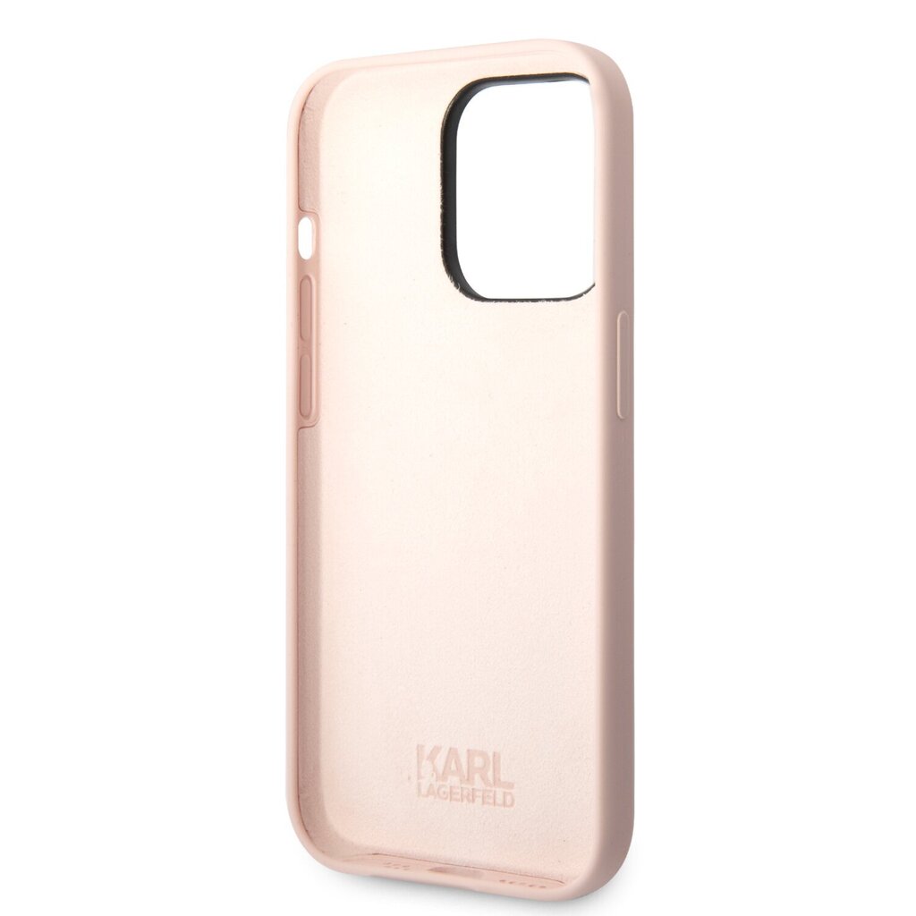 Karl Lagerfeld Liquid Silicone Choupette Case for iPhone 14 Pro Max Pink цена и информация | Telefoni kaaned, ümbrised | kaup24.ee