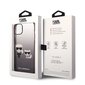 Karl Lagerfeld Gradient Karl and Choupette Case for iPhone 14 Plus Black hind ja info | Telefoni kaaned, ümbrised | kaup24.ee