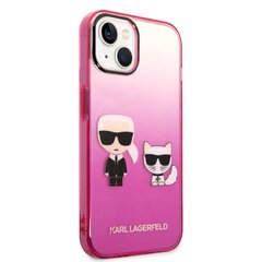 Чехол Karl Lagerfeld Gradient Karl and Choupette Case для iPhone 14 цена и информация | Чехлы для телефонов | kaup24.ee