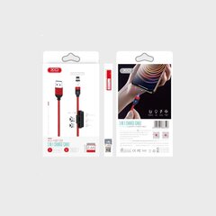 XO cable magnetic NB128 3in1 USB - Lightning + USB-C + microUSB 1,0 м 2,4A red цена и информация | Borofone 43757-uniw | kaup24.ee