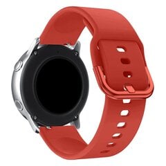 Silicone Strap TYS smart watch band universal 20mm red цена и информация | Аксессуары для смарт-часов и браслетов | kaup24.ee