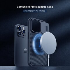 Nillkin CamShield Pro Magnetic Case for iPhone 15 with camera cover - blue цена и информация | Чехлы для телефонов | kaup24.ee