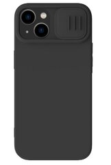 Nillkin CamShield Silky Silicone Case for Apple iPhone 14 Plus Black hind ja info | Telefoni kaaned, ümbrised | kaup24.ee