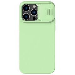 Nillkin CamShield Silky Silicone Case for Apple iPhone 14 Pro Max Green hind ja info | Telefoni kaaned, ümbrised | kaup24.ee