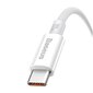 Baseus Superior Series Cable USB to USB-C, 100W, 1m (white) hind ja info | Mobiiltelefonide kaablid | kaup24.ee