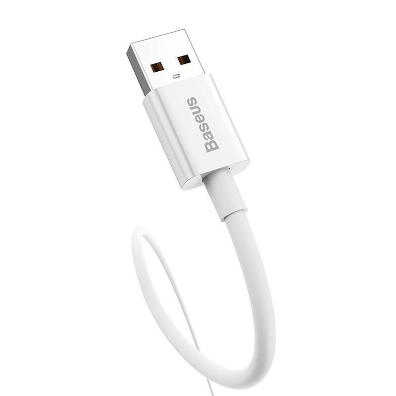 Baseus Superior Series Cable USB to USB-C, 100W, 2m (white) hind ja info | Mobiiltelefonide kaablid | kaup24.ee