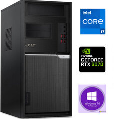 ACER Veriton i7-11700 8GB 1TB SSD RTX 3070 8GB Windows 10 hind ja info | Lauaarvutid | kaup24.ee