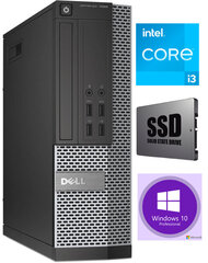 Dell 7020 SFF i3-4130 4GB 960GB SSD 1TB HDD Windows 10 Professional  цена и информация | Стационарные компьютеры | kaup24.ee