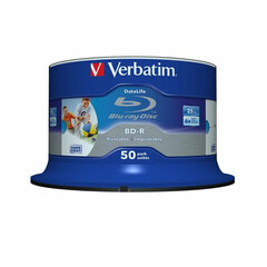 Диски Verbatim 43812 - BD-R, Datalife, 25GB 6x 50pk цена и информация | Виниловые пластинки, CD, DVD | kaup24.ee