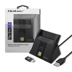 Qoltec Сканер смарт-чипов USB2.0 Plug & Play цена и информация | Смарттехника и аксессуары | kaup24.ee