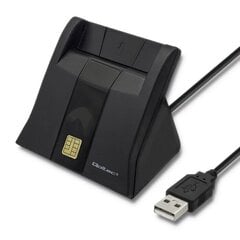 Qoltec Kiipkaardi skanner USB2.0 Plug & play цена и информация | Смарттехника и аксессуары | kaup24.ee