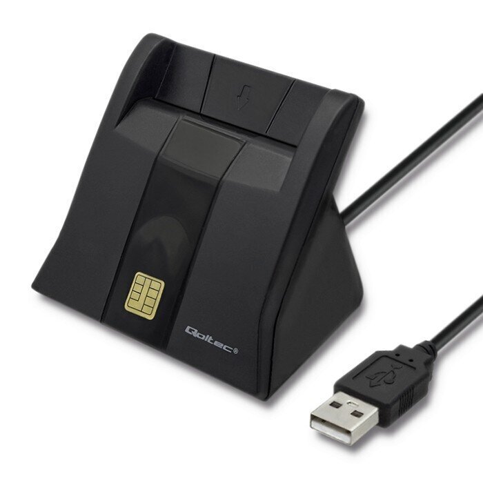 Qoltec Kiipkaardi skanner USB2.0 Plug & play hind ja info | Nutiseadmed ja aksessuaarid | kaup24.ee