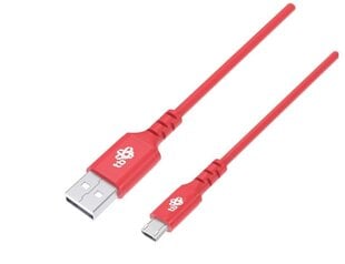 TB Micro USB kaabel 1 m punane hind ja info | Mobiiltelefonide kaablid | kaup24.ee