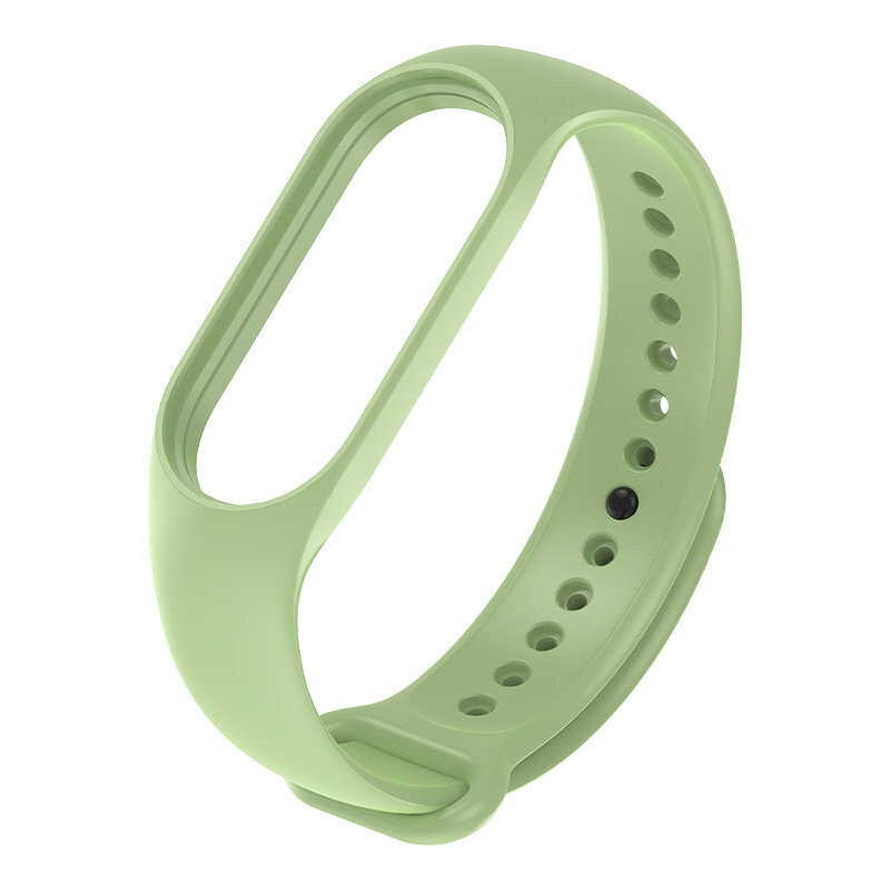 Replacement silicone band for Xiaomi Smart Band 7 strap bracelet bracelet light green (Jasnozielony) hind ja info | Nutikellade ja nutivõrude tarvikud | kaup24.ee